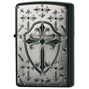 ジッポー(ZIPPO) GOTHIC CROSS クロスモチーフ 2BKS-GCROS シルバー/ブラック