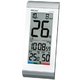 セイコークロック 温湿度・デジタル表示 電波掛置時計 SQ431S シルバー/ホワイト