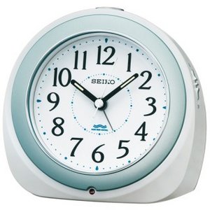 SEIKO CLOCK(セイコークロック) ライト付き　目覚まし時計KR331W ホワイト - 拡大画像