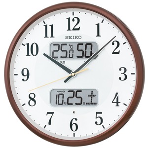 SEIKO CLOCK(セイコークロック) 電波掛時計 スタンダード(液晶表示付き) KX383B - 拡大画像