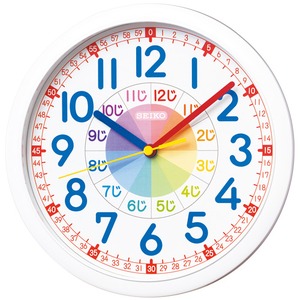 SEIKO CLOCK(セイコークロック) 掛時計 知育時計 KX617W - 拡大画像