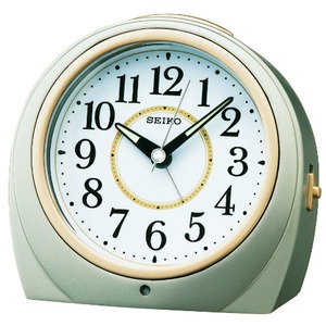 SEIKO CLOCK(セイコークロック) 目覚まし時計 自動点灯タイプ KR888S シルバー - 拡大画像