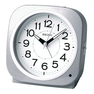 SEIKO CLOCK(セイコークロック) 目覚まし時計 自動点火タイプ KR889S シルバー - 拡大画像
