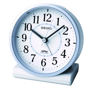 SEIKO CLOCK(セイコークロック) 電波目覚まし時計 スタンダード KR328L 薄ブルー - 拡大画像