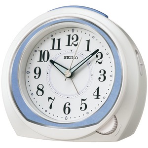 SEIKO CLOCK(セイコークロック) 目覚まし時計 スタンダード KR890L 薄ブルー - 拡大画像