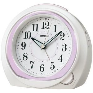 SEIKO CLOCK(セイコークロック) 目覚まし時計 スタンダード KR890P 薄ピンク - 拡大画像