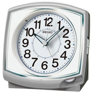 SEIKO CLOCK(セイコークロック) 目覚まし時計 スタンダード KR891S シルバー - 拡大画像