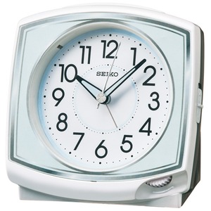 SEIKO CLOCK(セイコークロック) 目覚まし時計 スタンダード KR891W ホワイト - 拡大画像