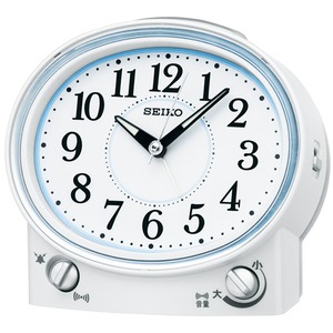 SEIKO CLOCK(セイコークロック) 目覚まし時計 スタンダード KR892W ホワイト - 拡大画像