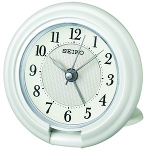 SEIKO CLOCK(セイコークロック) 目覚まし時計 トラベラ QQ637W ホワイト - 拡大画像