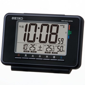 SEIKO CLOCK(セイコークロック) 電波デジタル時計 ウィークリーアラーム SQ775K ブラック - 拡大画像