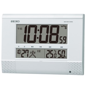 SEIKO CLOCK(セイコークロック) 電波デジタル時計 プログラム機能付き SQ435W - 拡大画像