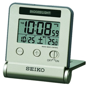 SEIKO CLOCK(セイコークロック) 電波デジタル時計 トラベラ(自動点火タイプ) SQ772G - 拡大画像