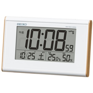 SEIKO CLOCK(セイコークロック) 電波デジタル時計 温度・温度表示付き SQ771B - 拡大画像