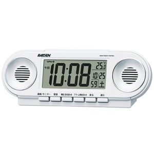 SEIKO CLOCK(セイコークロック) 電波デジタル時計 ライデン NR531W ホワイト - 拡大画像