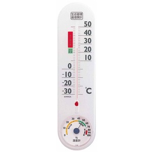 EMPEX（エンペックス） 生活管理温・湿度計 TG-2451 クリアホワイト - 拡大画像