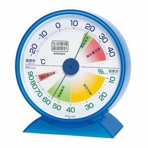 EMPEX（エンペックス） 生活管理温・湿度計 TM-2426 クリアブルー - 拡大画像