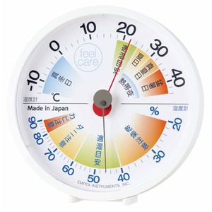 EMPEX（エンペックス） 生活管理温・湿度計 feel care TM-2471 ホワイト - 拡大画像