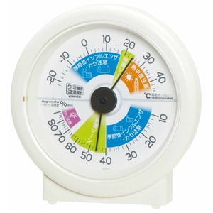 EMPEX（エンペックス） 生活管理温湿度計 TM-2870 オフホワイト - 拡大画像