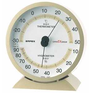 EMPEX（エンペックス） スーパーEX高品質温・湿度計 EX-2718 シャンパンゴールド - 拡大画像