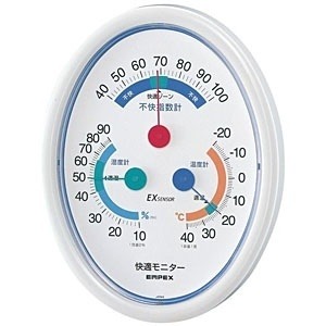 EMPEX（エンペックス） 快適モニター(温度・湿度・不快指数計) CM-6301 - 拡大画像