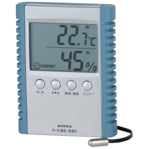 EMPEX（エンペックス） デジコンフォ2(デジタル湿度計/内・外温度計) TD-8172 - 拡大画像