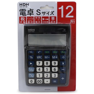 保土ヶ谷電子販売 セミディスク電卓Sサイズ HDC-03T-BK - 拡大画像