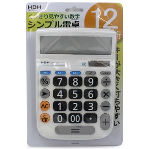 保土ヶ谷電子販売 やさしい電卓 手帳型	HDC-Y03 - 拡大画像