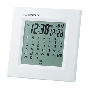 ADESSO（アデッソ） カレンダー電波時計 TCA-707 - 拡大画像