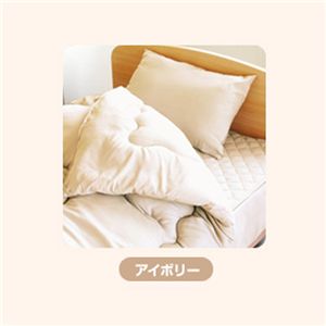 ピーチスキン加工 寝具4点 ダブル【ベッド用】 アイボリーの商品画像