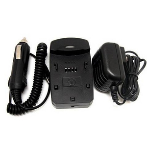 マルチバッテリー充電器〈エコモード搭載〉 Panasonic(パナソニック)VW-VBD23/VW-VBD33、日立(HITACHI)DZ-BP16 用アダプターセット USBポート付 変圧器不要 商品画像