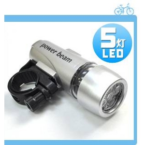 自転車用フロント・リアLEDライトセット 電池式 【2セット組】