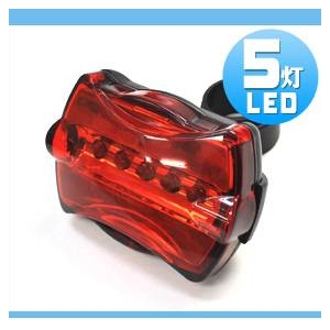 自転車用フロント・リアLEDライトセット 電池式 【2セット組】