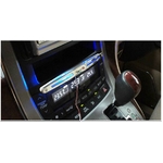12車対応カーデコレーション用 センターコンソール ブルーLEDライト 両面テープ付で貼り付け簡単 【4個セット】