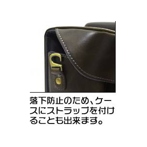 【カメラケース】Canon（キャノン） EOS Kiss X5（EOS 600D） ダブルレンズ対応 レザーブラウン