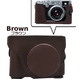 【カメラケース】FUJIFILM（富士フィルム） FinePix X100 純正パンケーキレンズ対応ストラップ付ブラウン - 縮小画像6
