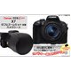 【カメラケース】Canon（キヤノン）Kiss X7（EOS 100D） ダブルズームキット用　レザーブラック - 縮小画像1