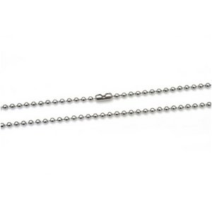 【10本組】ステンレス製ネックレス　ボールチェーン幅3mm/全長80cm
