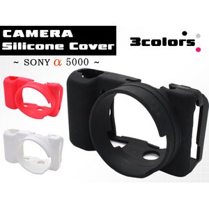 【カメラケース】SONY(ソニー)　α5000　カメラシリコンカバー　ブラック