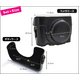 【カメラケース】ソニー　サイバーショットDSC-HX60V対応バッグ　ストラップつき　レザーブラック - 縮小画像3