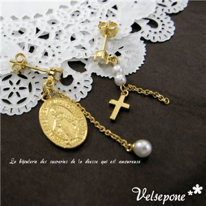 Velsepone （ベルセポーネ） Medaille Miraculeuse （メダイユ・ミラキュルーズ） ピアス - 拡大画像