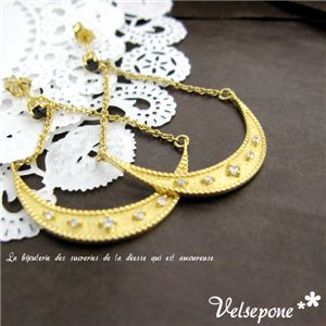 Velsepone （ベルセポーネ） croissant Lune （クロワサンリュヌ） ピアス