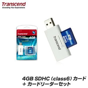 Transcend 4GB SDHCiclass6jJ[h{J[h[_[Zbg