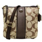 COACH コーチ　シグネチャー ストライプ ダッフル ショルダーバッグ F21905 BKHMA