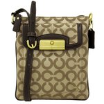 COACH コーチ　クリスティン オプアート サテン スウィングパック ショルダーバッグ