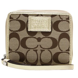 COACH コーチ　 デイジー ポピー シグネチャー ミディアム ジップ アラウンド ラウンドファスナー財布　F49085 SKHGD