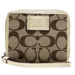 COACH コーチ　 デイジー ポピー シグネチャー ミディアム ジップ アラウンド ラウンドファスナー財布　F49085 SKHGD