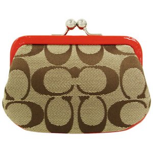 COACH コーチ　シグネチャー フレームド コインパース がま口　小銭入れF66117 SKHVR