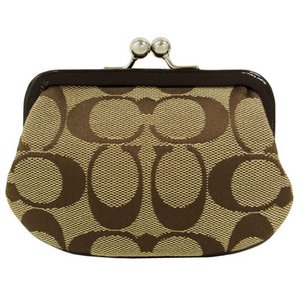 COACH コーチ　シグネチャー フレームド コインパース がま口　小銭入れF66117
