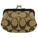 COACH コーチ　シグネチャー フレームド コインパース がま口　小銭入れF66117
